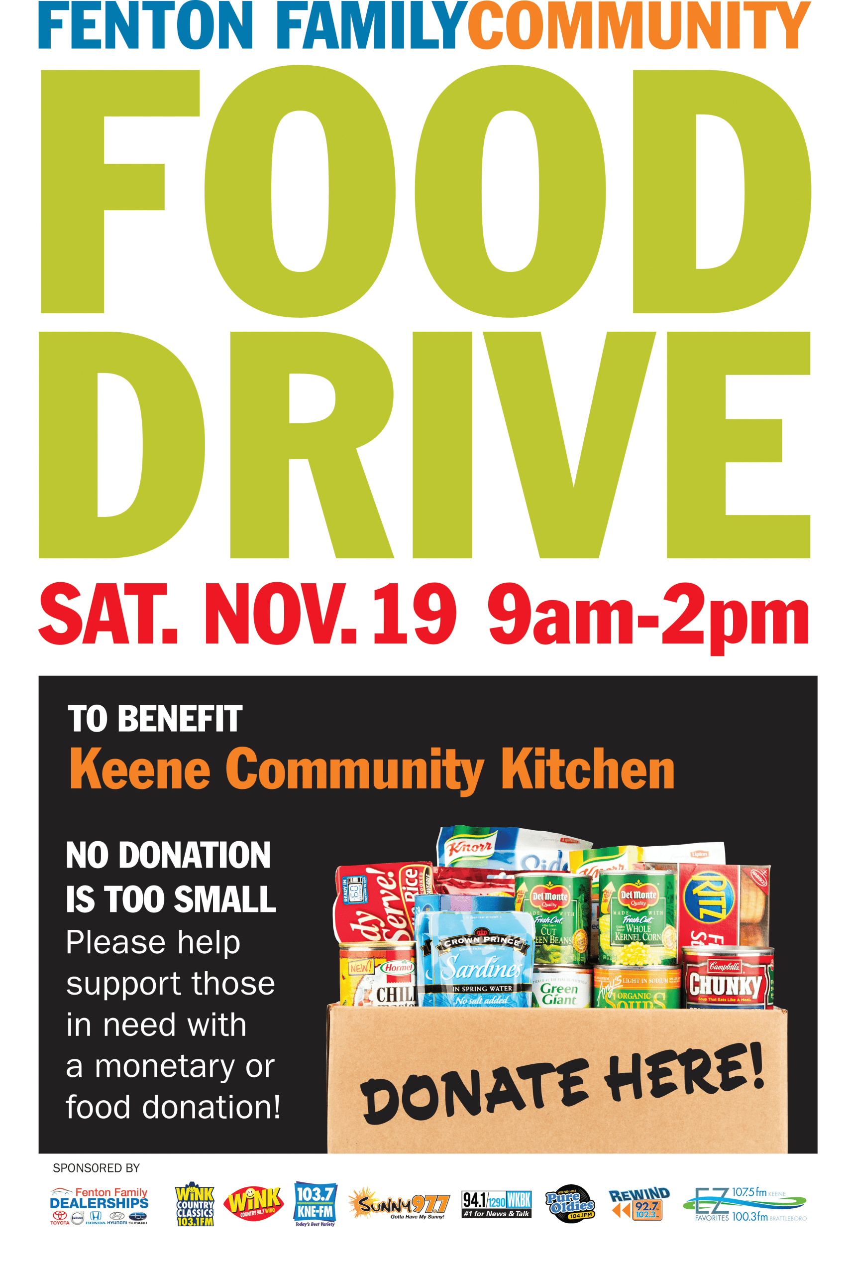 Fenton Family Food Drive - Monadnock Food Co-op