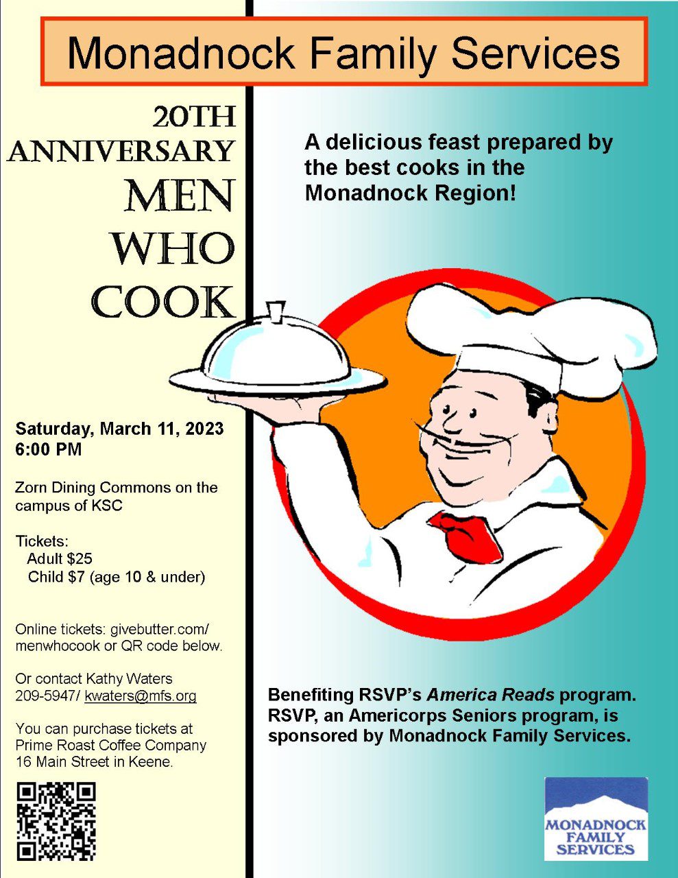 20th Anniversary Men Who Cook Monadnock Food Coop
