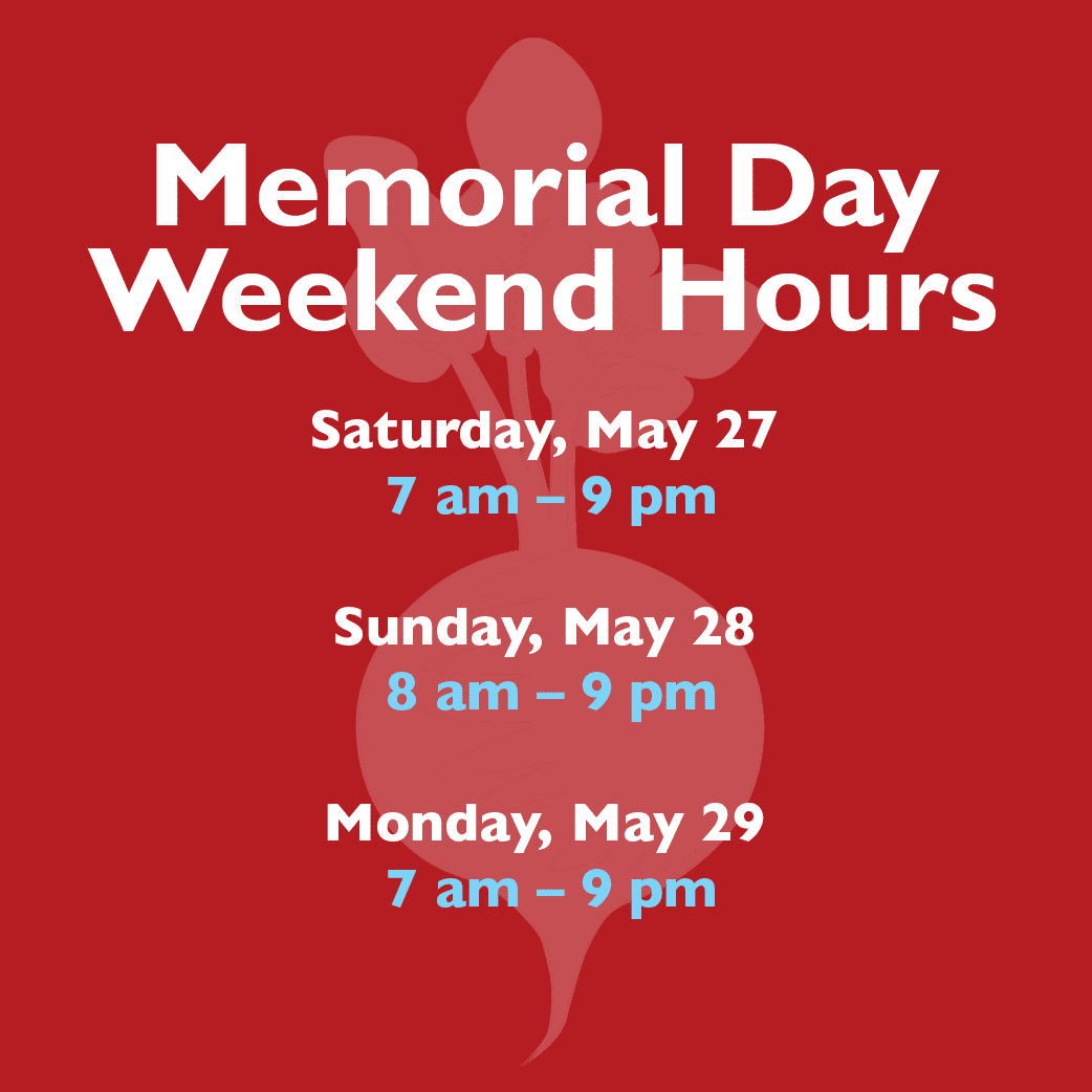 2023 Memorial Day Weekend Hours
