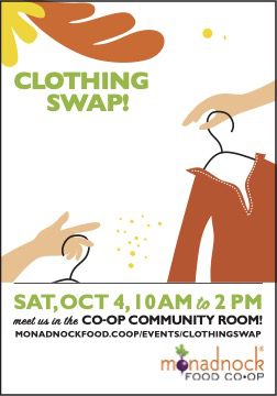 CLOTHING SWAP postcard